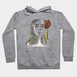 WOMAN LINEART PORTRAIT Hoodie